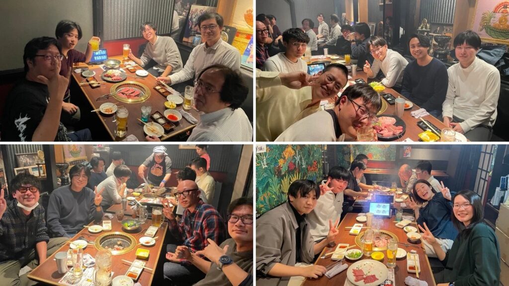 2025年周年祭 各テーブルの記念撮影