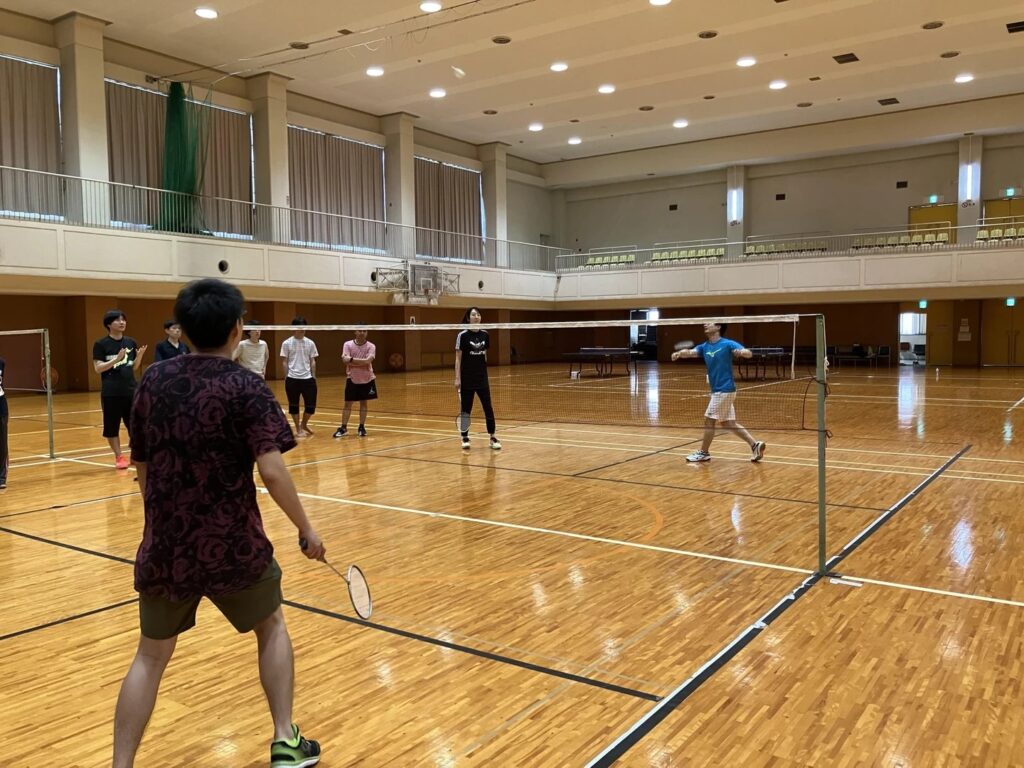 合宿2日目のレクリエーションの様子