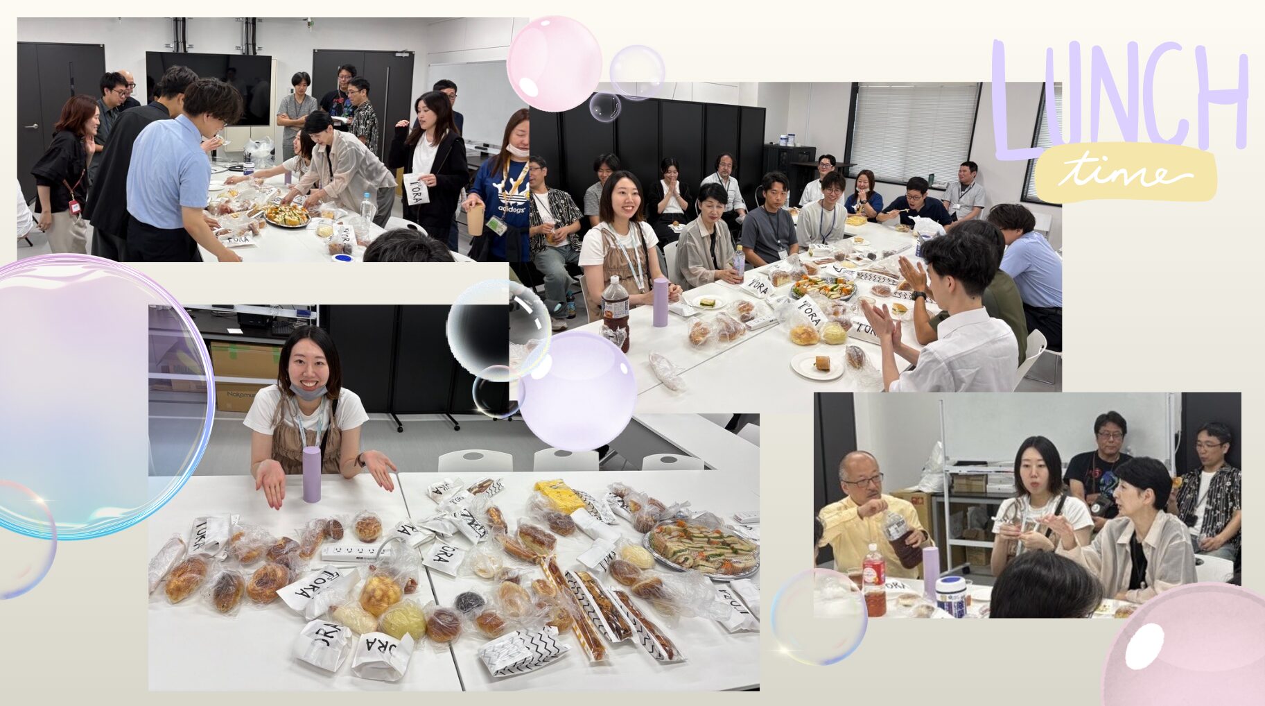 久保見さん安産祈願ランチの様子